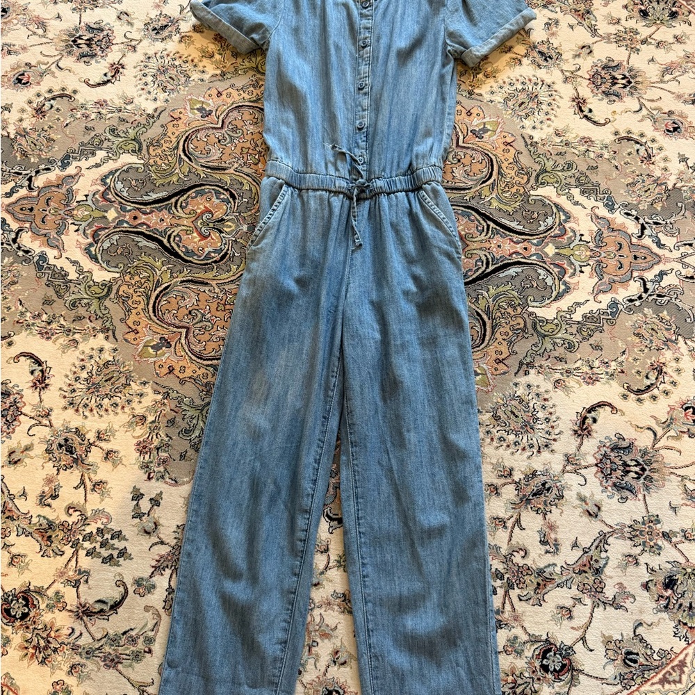 GAP Light Blue Denim Jumpsuit